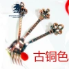 Crown fruit fork in gold and silver, creative and fashionable, 4-finger fork, retro fork, auspicious knot, factory direct sales, fabric wheel polished (mirror polished), Western-style express delivery, cake spoon for home use Specification image